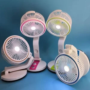 LR-2018 Rechargeable folding fan with light