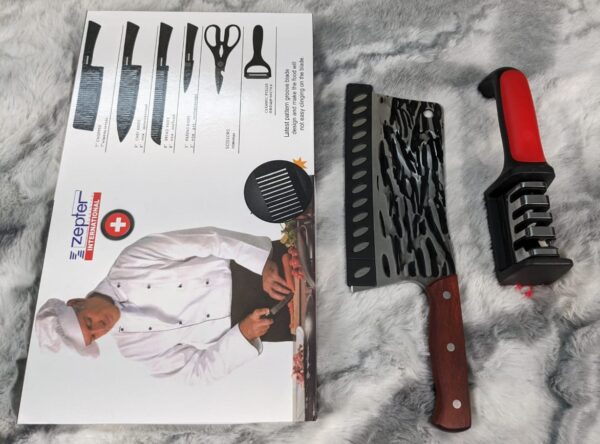 Knife Set, Chapati knife, and Knife Sharpeners Combo Pack